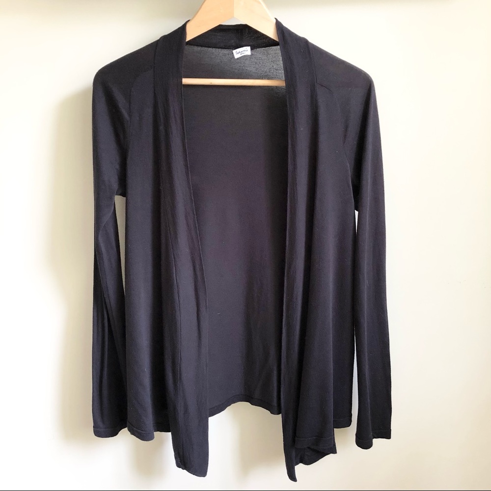 SPLENDID Classic Flare Cardigan Black Size Small